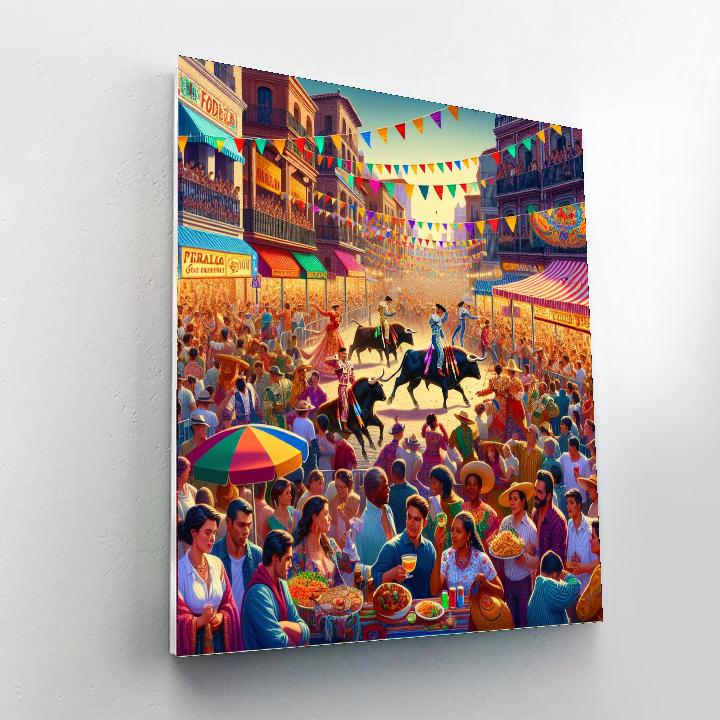 Nîmes Festival Number Painting