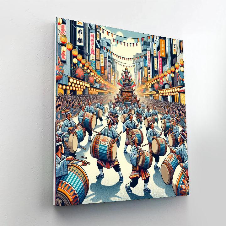 Okinawa Eisa Festival Painting By Numbers Kit