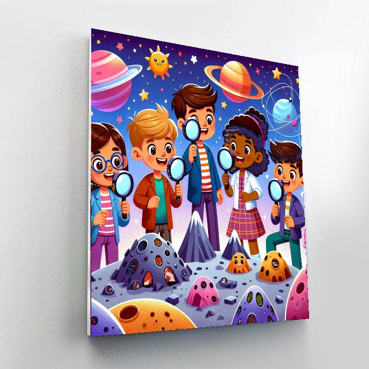 Space Detective Agency Numbered Painting Kits
