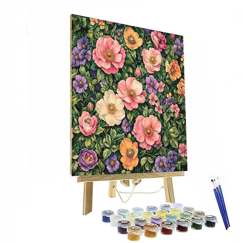 Lawrence Alma-Tadema Inspired Lush Floral Symphony  Paint By Numbers Kits