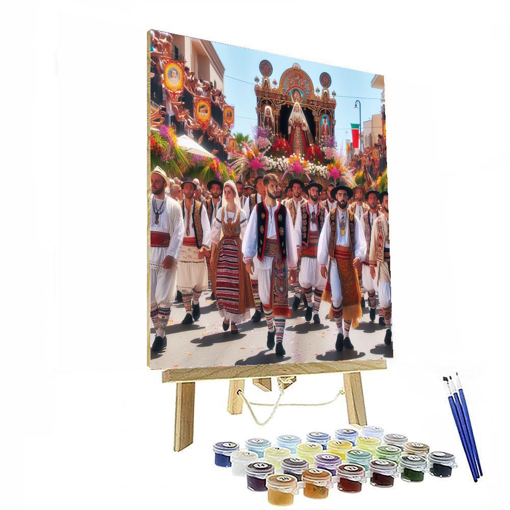 Festa Di Sant'efisio - Cagliari Paint By Numbers Art