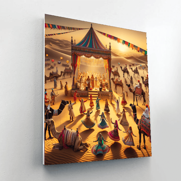 Jaisalmer Desert Festival - India Number Painting