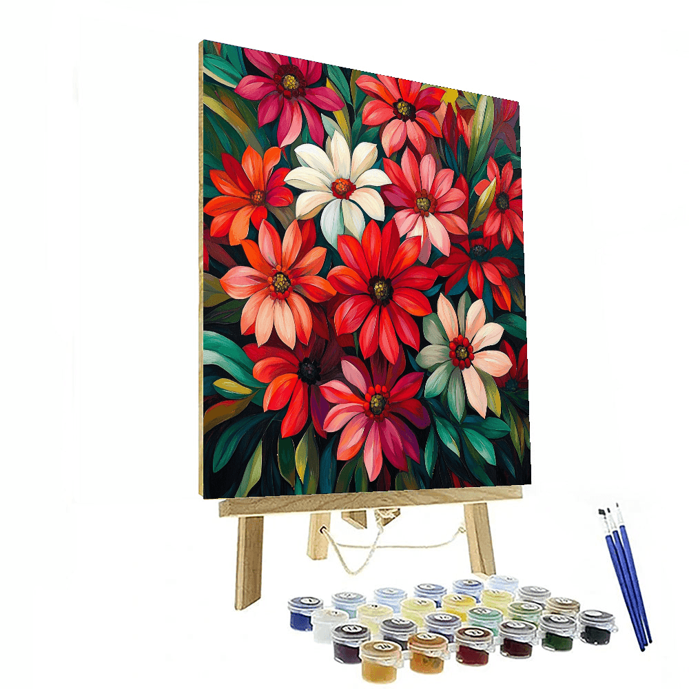 Georgia O'Keeffe Inspired Summer Blossoms  Paint By Color