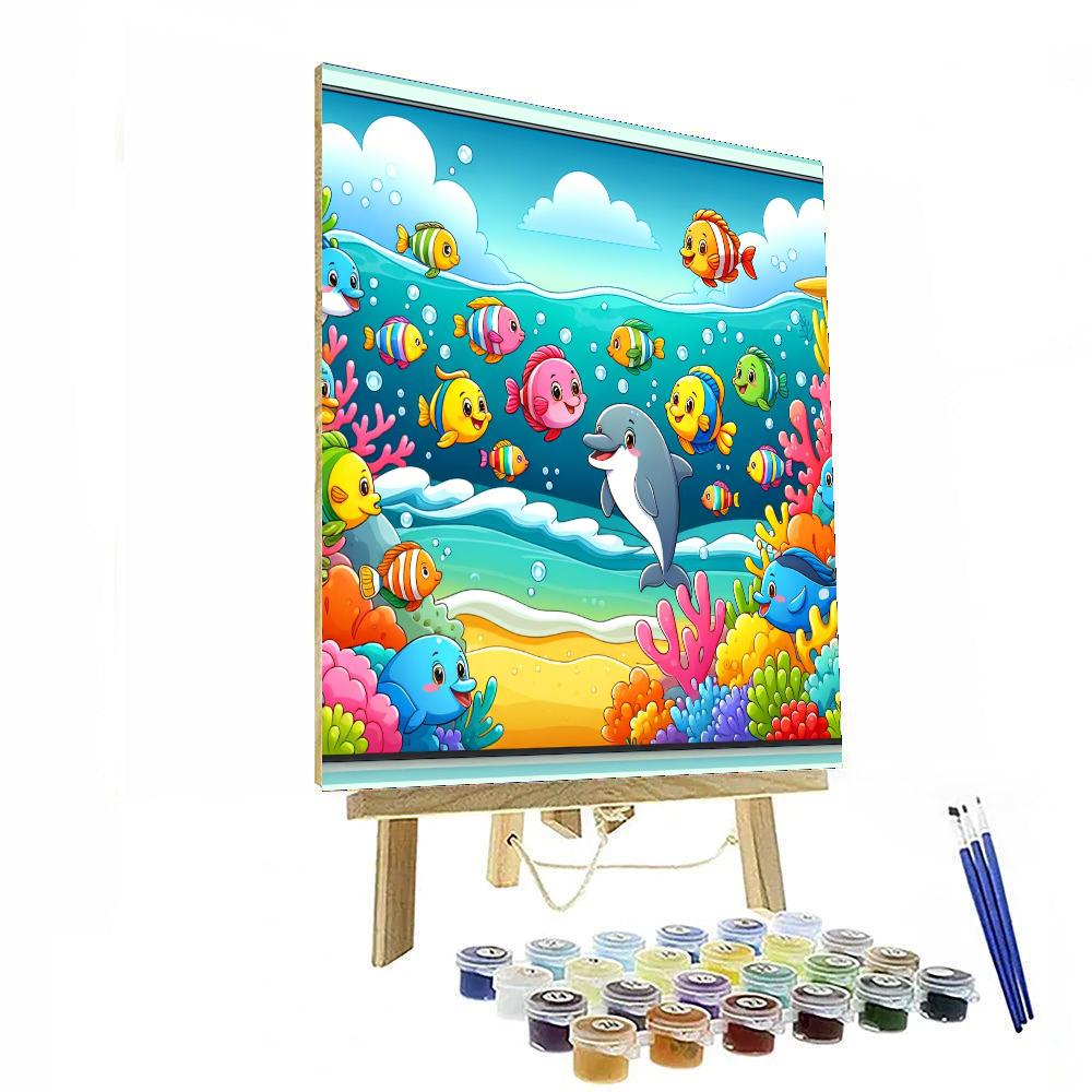 Underwater World Explorers Number Painting