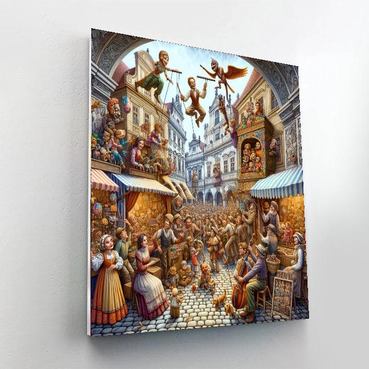 Puppet Festival Paint By Numbers Art
