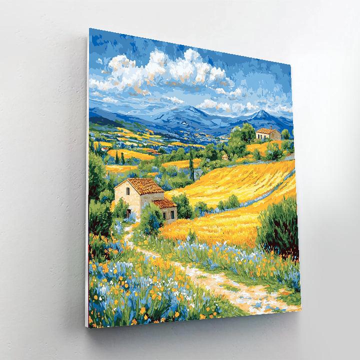Vincent Van Gogh Inspired Sunlit Provence Fields  Paint By Numbers