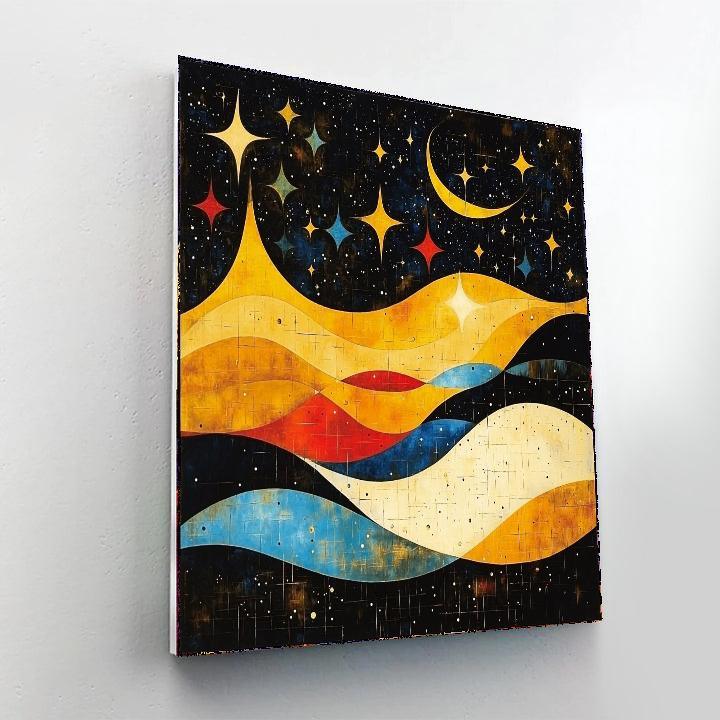 Joan Miro Inspired Luminous Stars  Paint By Number