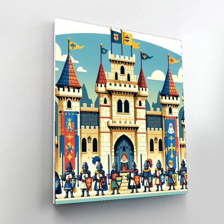 Courageous Castle Guardians Paint By Number