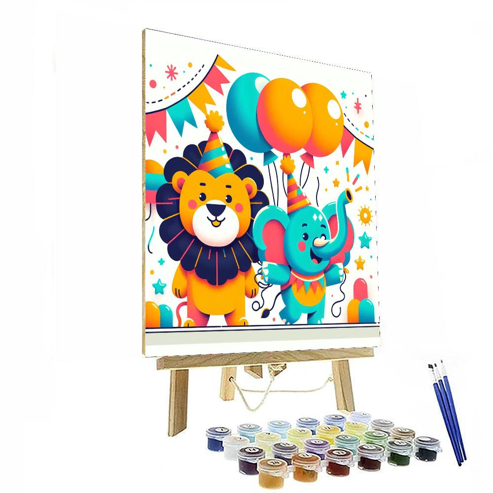 Amazing Animal Parade Paint By Numbers