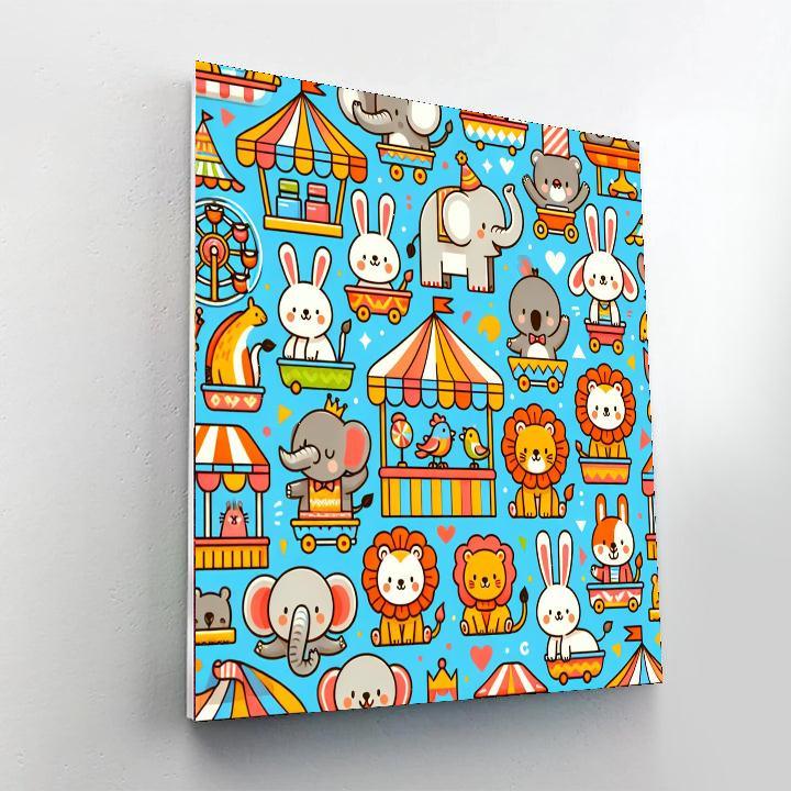 Silly Animal Carnival Paint By Numbers Kits