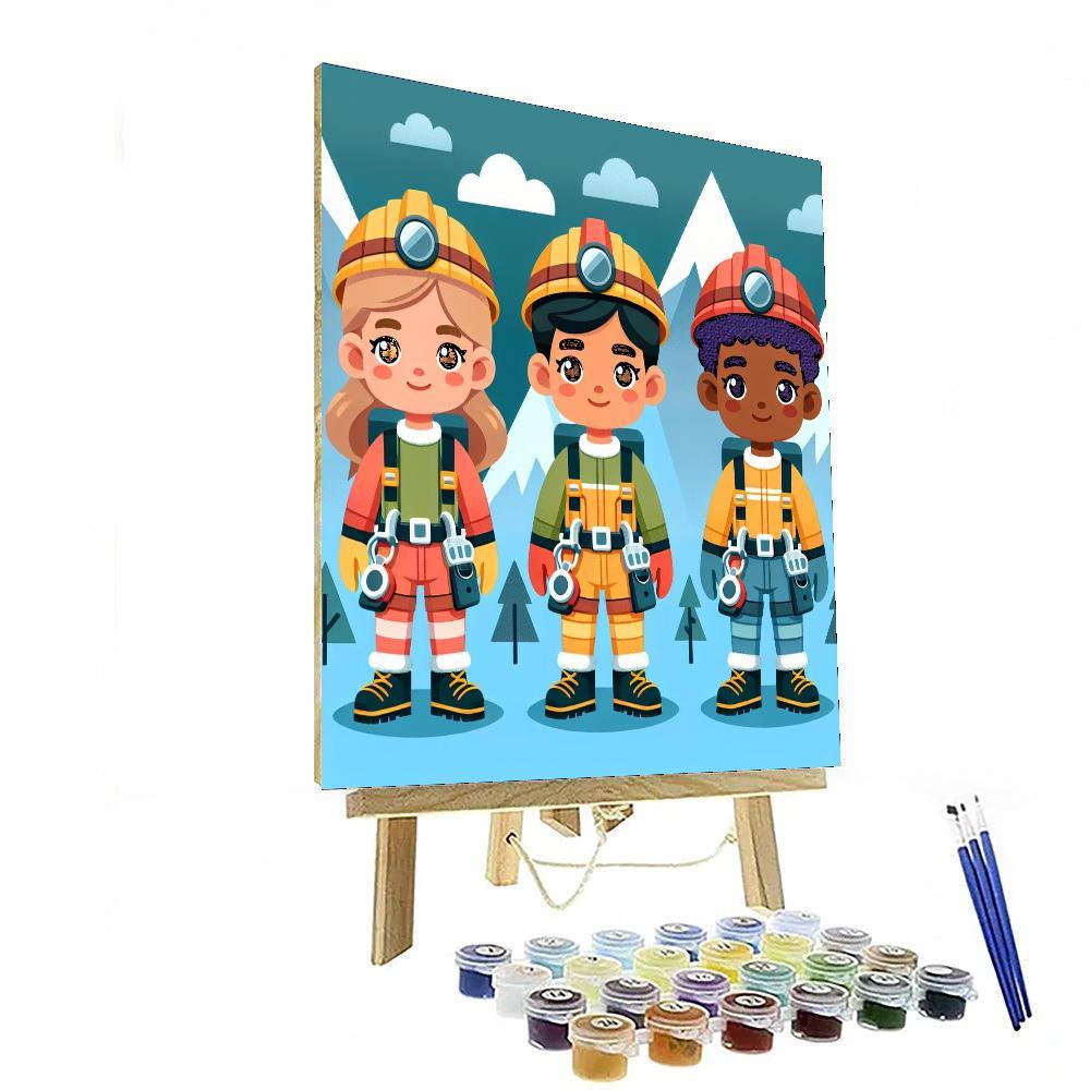 Mountain Rescue Heroes Paint By Numbers