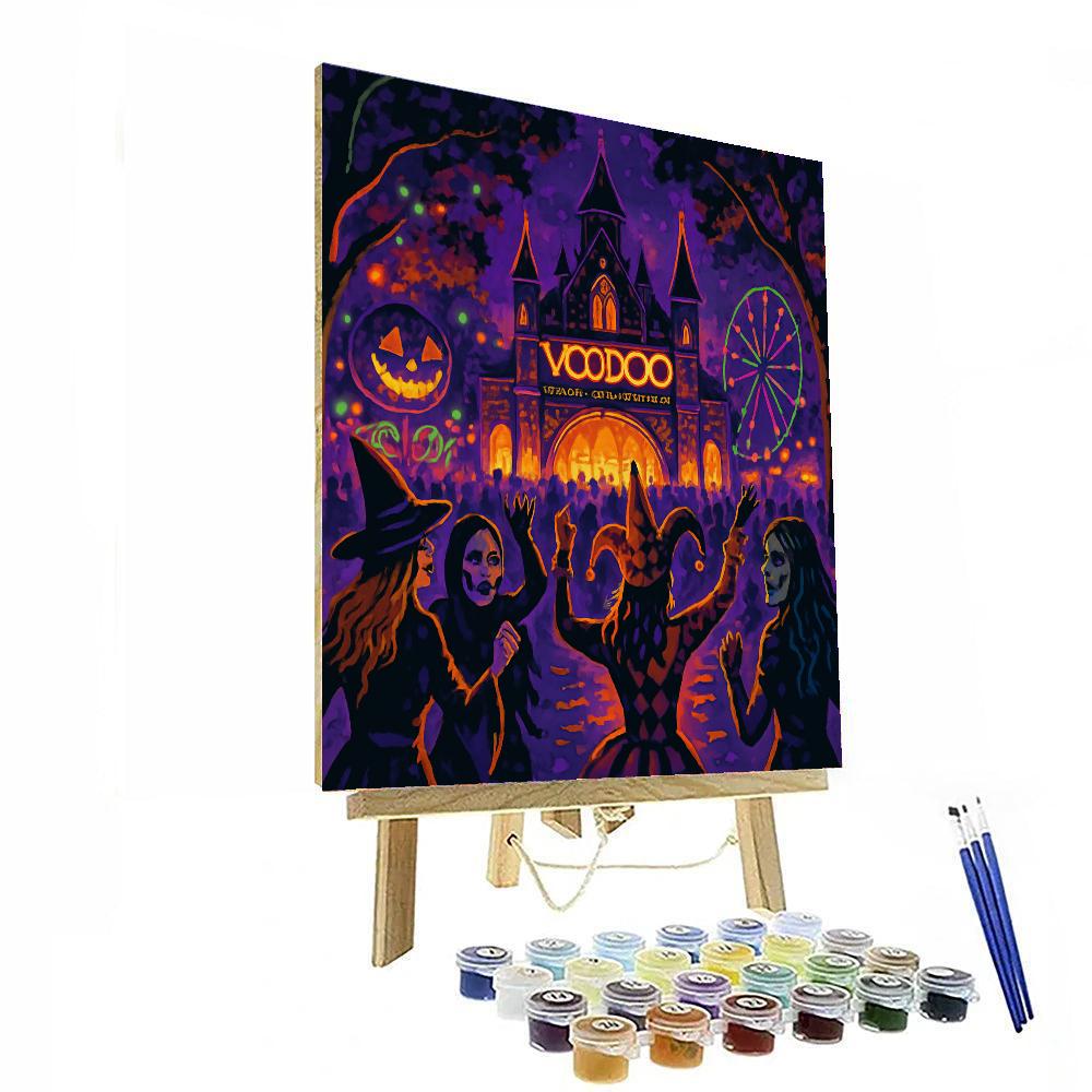 Voodoo Music + Arts Experience - Usa Number Painting