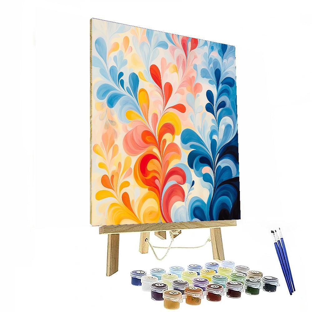 Joan Miró Inspired Colorful Dreamlands  Numbered Painting Kits