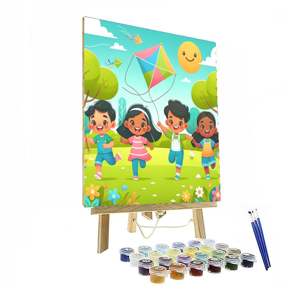 Playful Pals In The Park Paint By Number