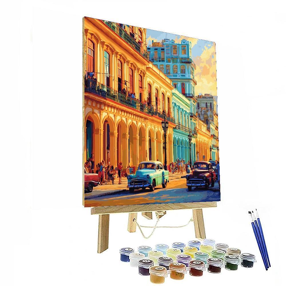 Havanna’s Old Town - Cuba Paint By Number