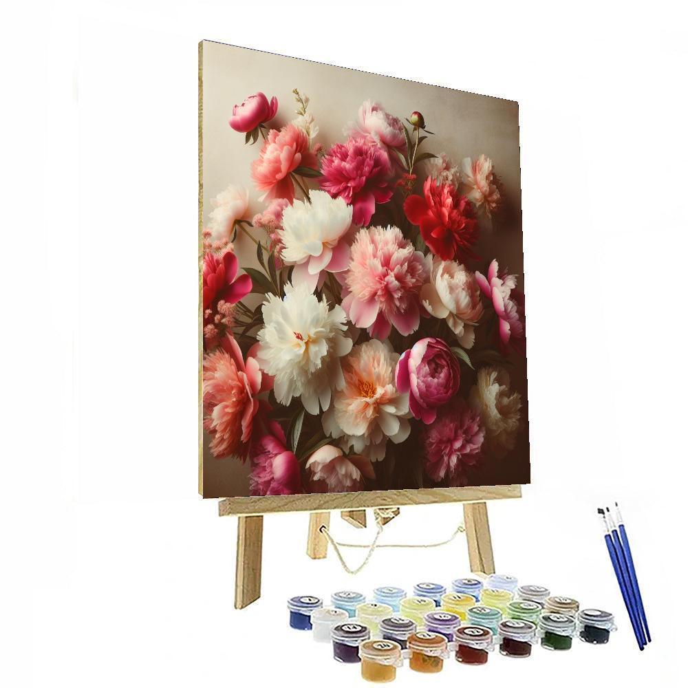 Majestic Peony Elegance Paint By Number