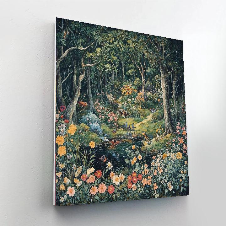 Arthur Rackham Inspired Fantasy Forest Enchantment  Paint By Numbers