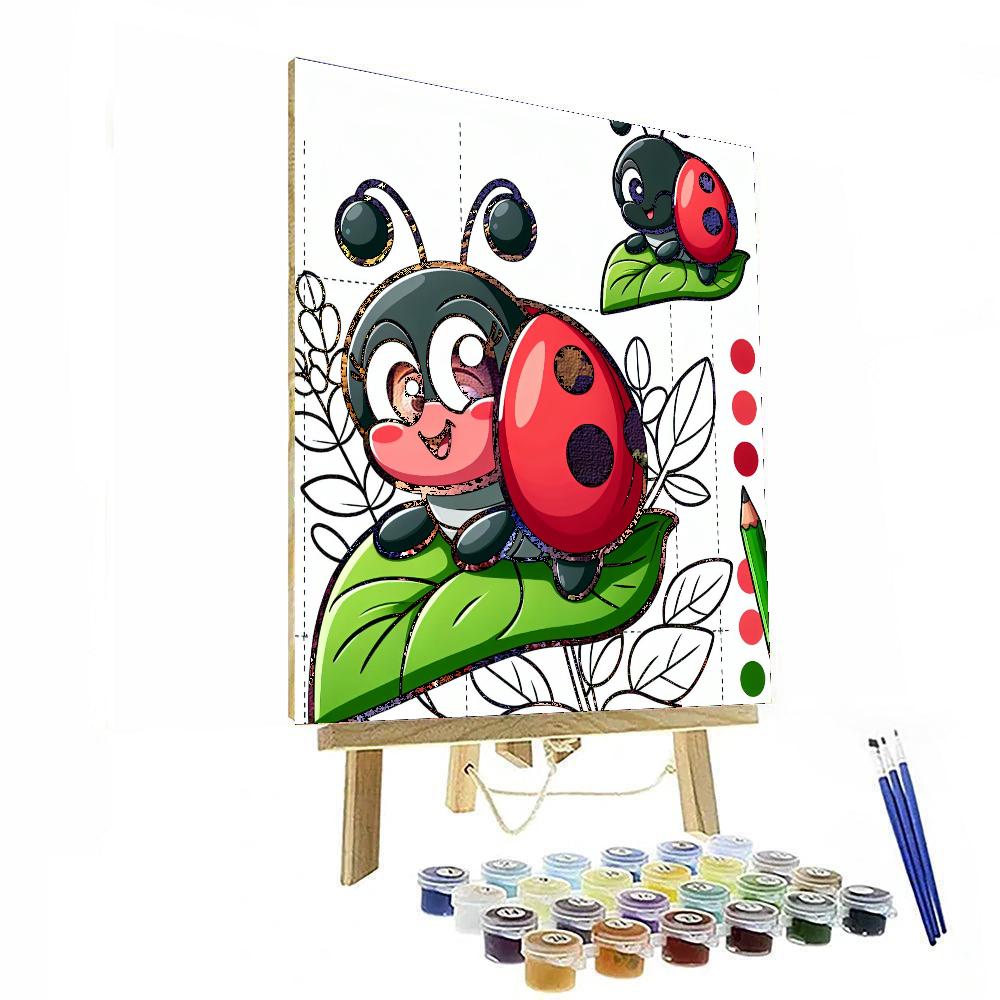 Sassy Ladybug Number Painting