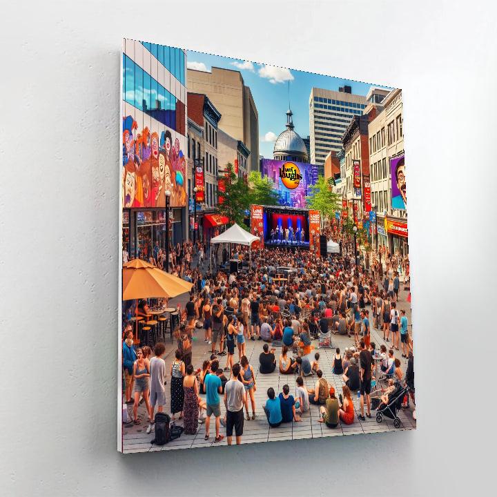 Montreal Just For Laughs Festival - Montreal Number Painting