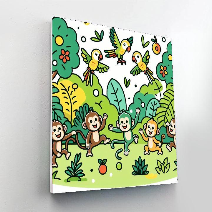 Jungle Jive DIY Paint By Numbers