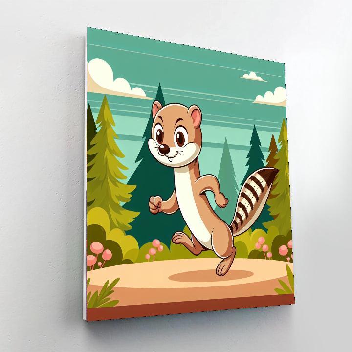 Wily Weasel Painting By Numbers Kit