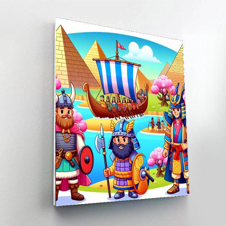 Historic Heroes Quest Numbered Painting Kits
