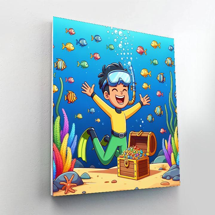 Ocean Explorer's Treasure Painting By Numbers Kit