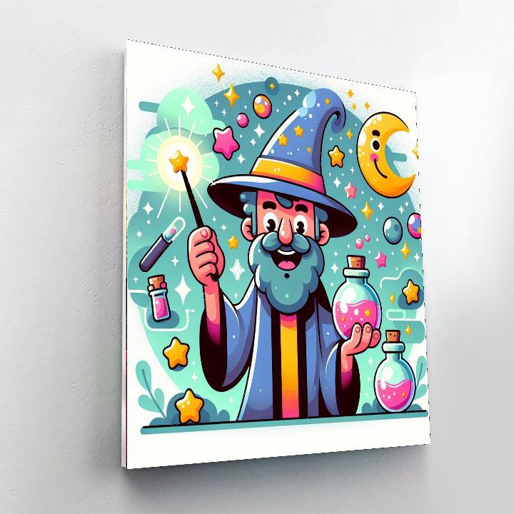 Wacky Wizard Painting By Numbers Kit