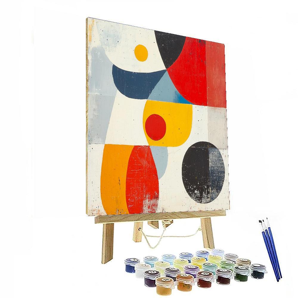 Joan Miró Inspired Colorful Dialogues  Painting Number Kit