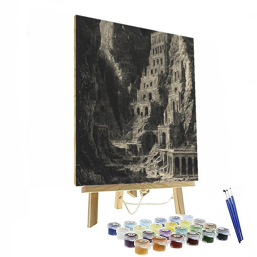 Giovanni Battista Piranesi Inspired Mystical Ruins  Paint By Color