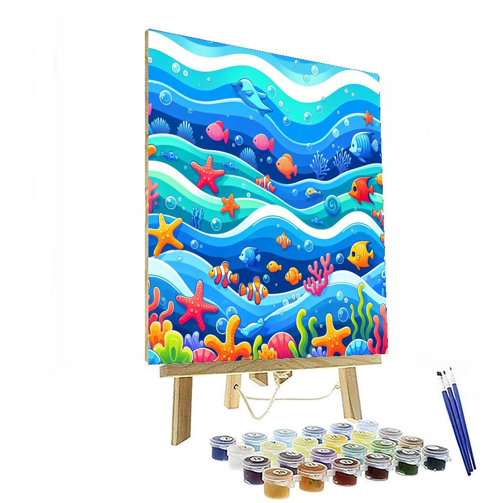 Ocean Wave Wonders Paint By Numbers Art