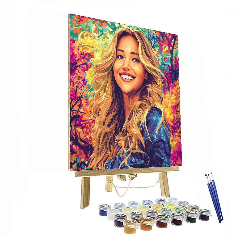 Jennifer Lawrence: A Firebrand Of Hollywood's New Era Painting Number Kit