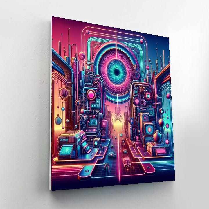 Retro Futuristic Fantasy Paint By Numbers