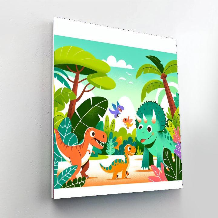 Dinosaurs In The Wild Paint By Numbers