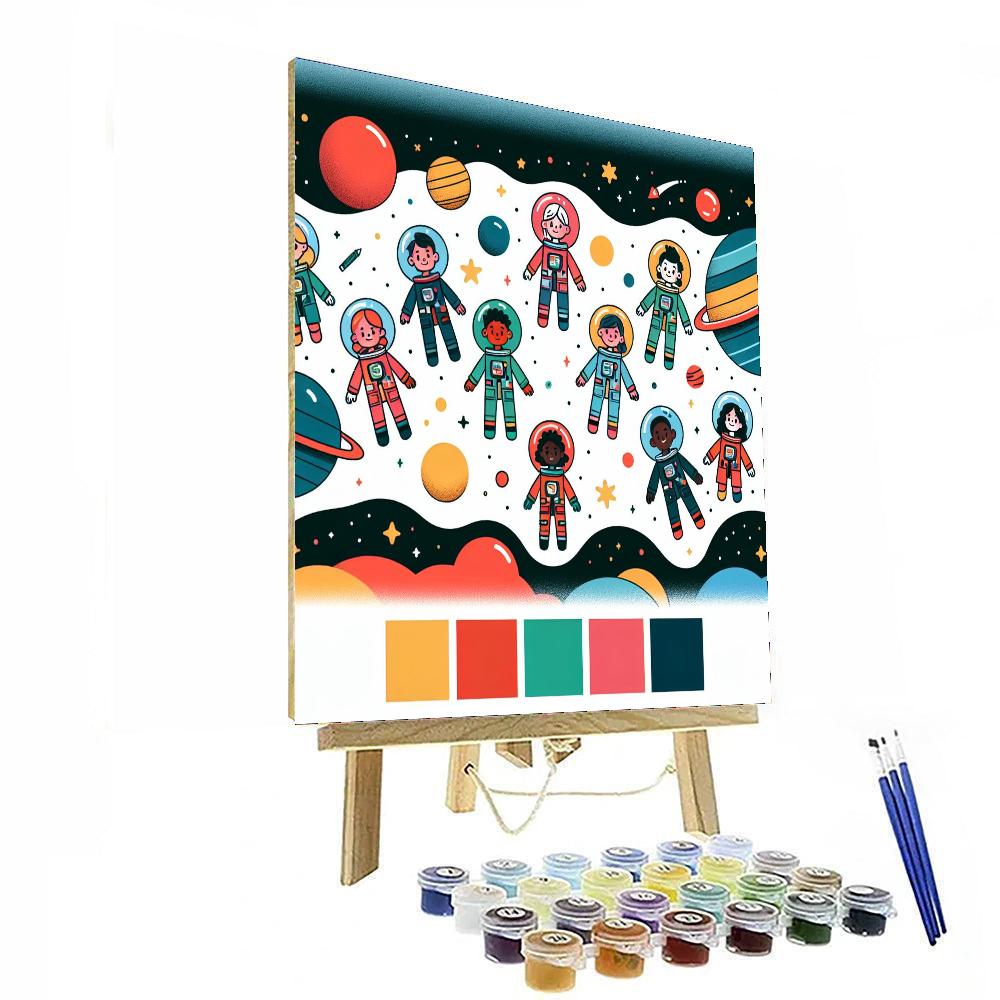 Galaxy's Guardians Quest Painting Number Kit