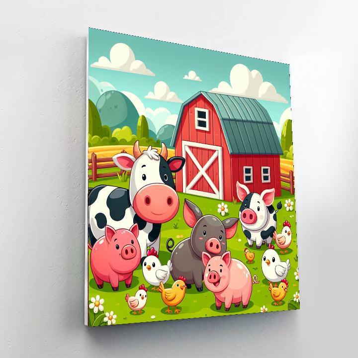 Funny Farm Painting By Numbers Kit