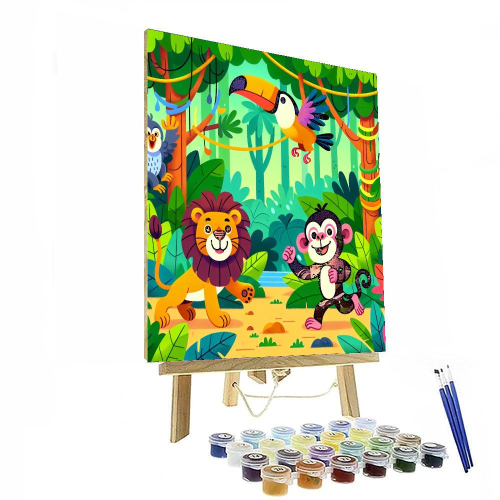 Magical Jungle Safari Paint By Numbers