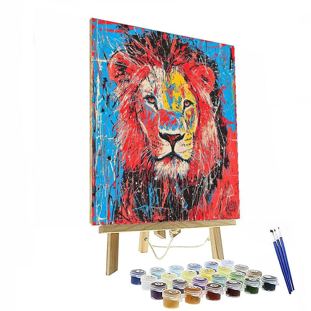 Jean-Michel Basquiat Inspired Neo-Expressionist Wildlife  DIY Paint By Numbers