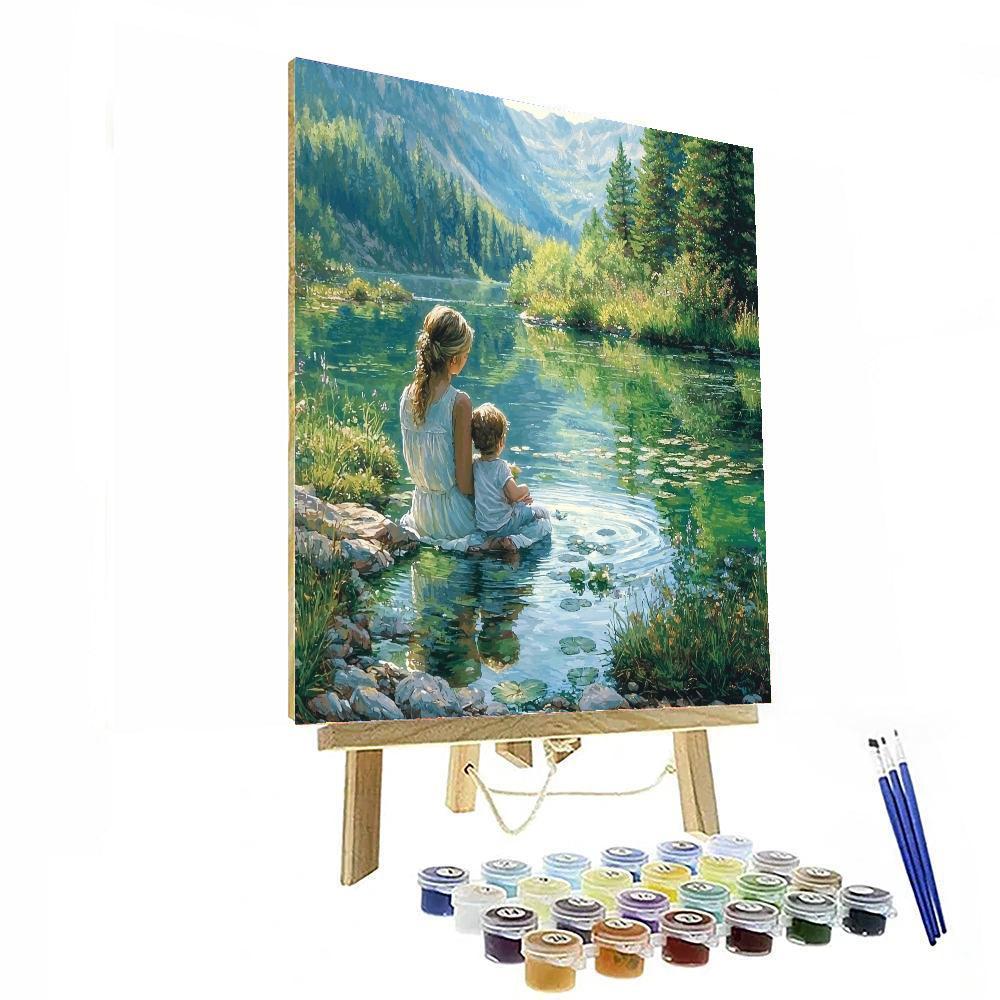 Reflections On A Pond Paint By Number