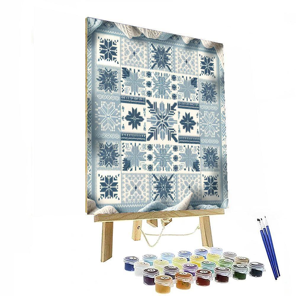 Nordic Winter Blanket Paint By Number
