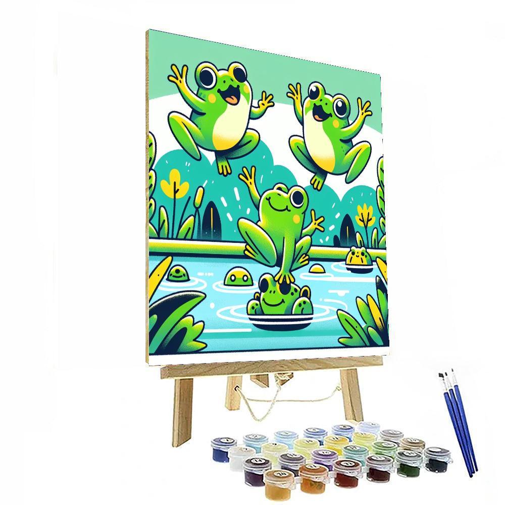 Joyful Jungle Frogs Paint By Number