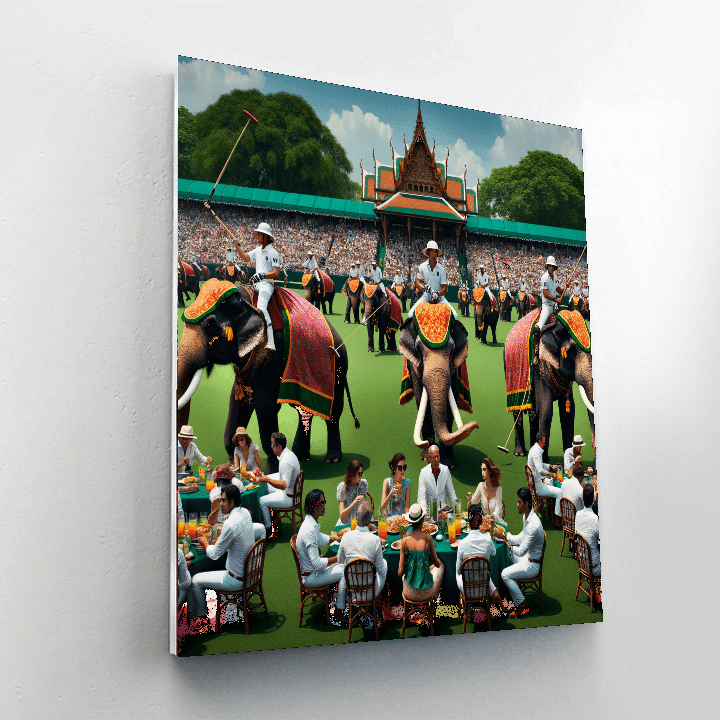 King's Cup Elephant Polo Tournament - Thailand Paint By Number