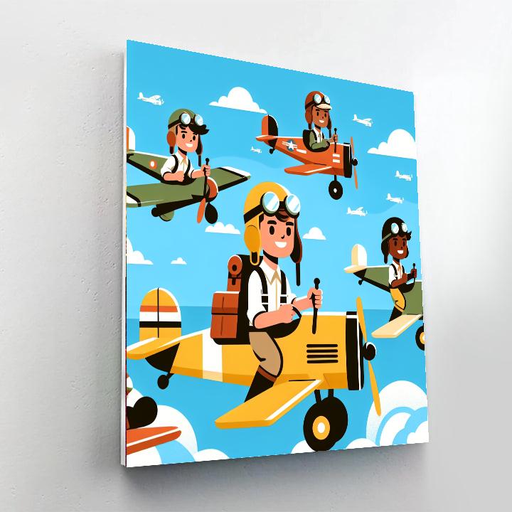 Aviation Pioneer Adventure Painting By Numbers Kit