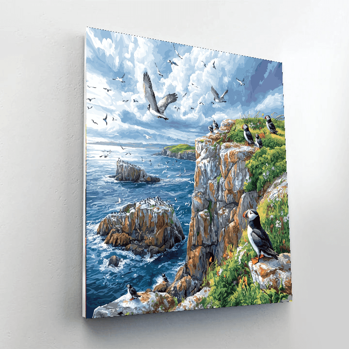 Puffin Island - Wales Numbered Painting Kits