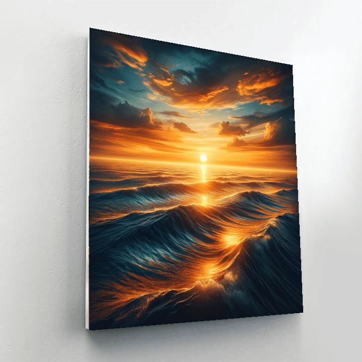 Coastal Sunset Serenity Paint By Color