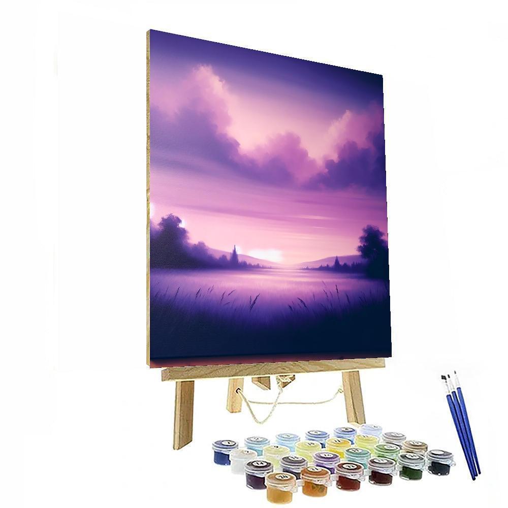 Ethereal Lavender Sky Paint By Numbers Art