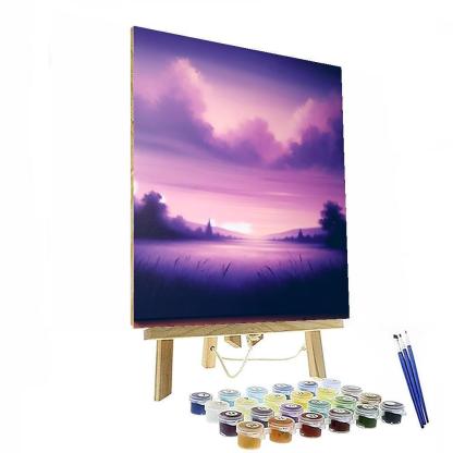 Ethereal Lavender Sky Paint By Numbers Art