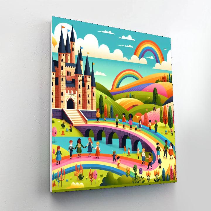 Rainbow Kingdom Journey Painting Number Kit