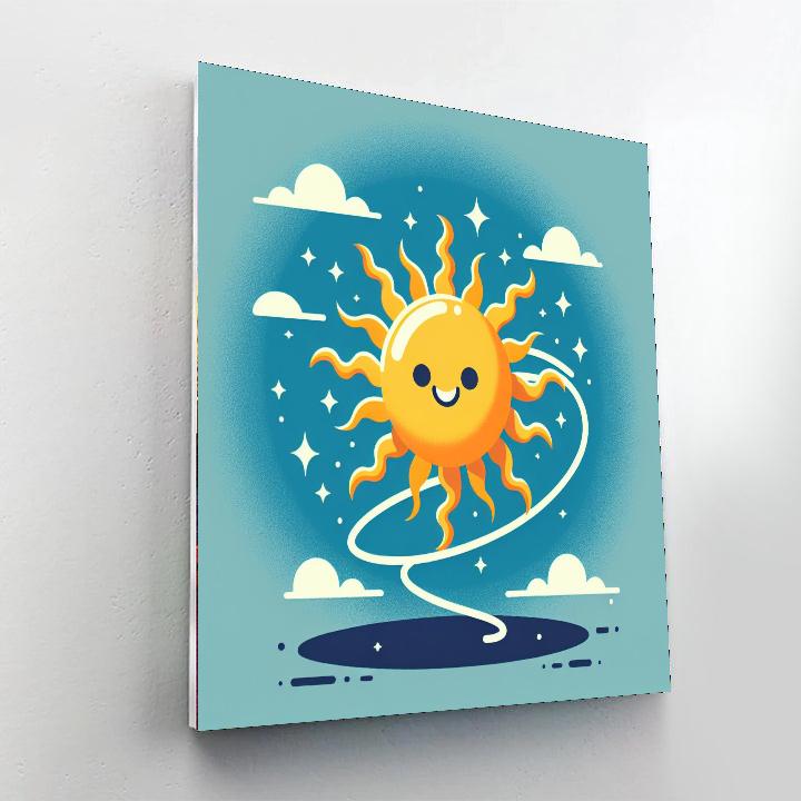 Dancing Sun Paint By Numbers