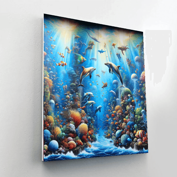 Fantasy Undersea Kingdom Paint By Numbers Art